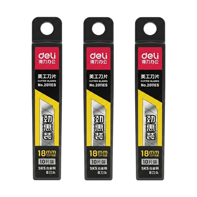 تیغ کاتر دلی مدل SK5 2011ES 18mm بسته 30 عددی