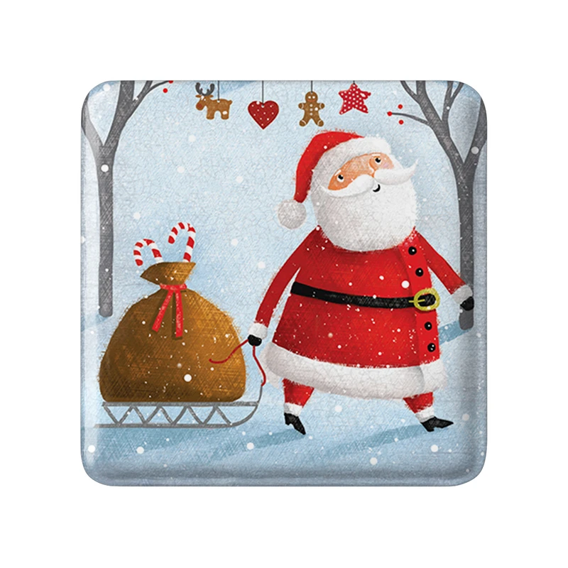 مگنت خندالو طرح کریسمس Christmas  مدل مربعی کد 22145
