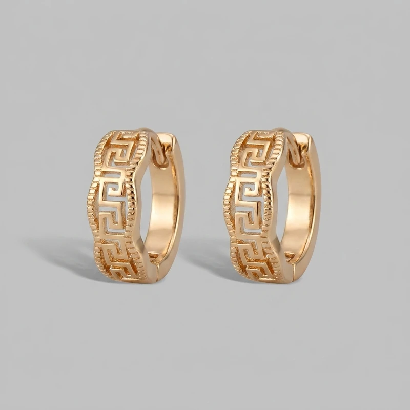 گوشواره حلقه ای زنانه ژوپینگ مدل bah005