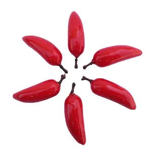 میوه تزیینی مدل فلفل قرمز کد 63 بسته 6 عددی