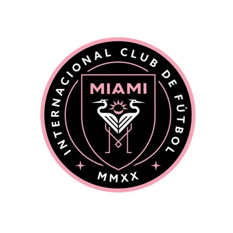 استیکر پارچه و لباس پاد آفرین مدل برچسب DTF مدل تیم فوتبال میامی بسته 3 عددی