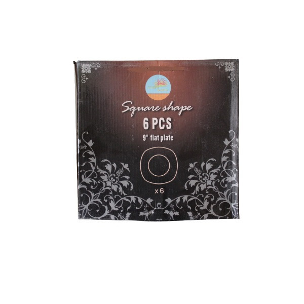 بشقاب مدل چهار گوش کد 4045 بسته 6 عددی