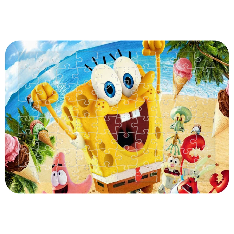 پازل 54 تکه مدل CHB1801 طرح انیمیشن باب اسفنجی و پاتریک