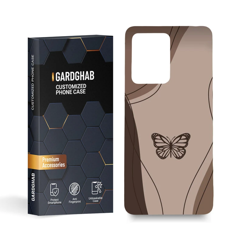  کاور گارد قاب مدل پروانه مناسب برای گوشی موبایل شیائومی Redmi Note 12 5g