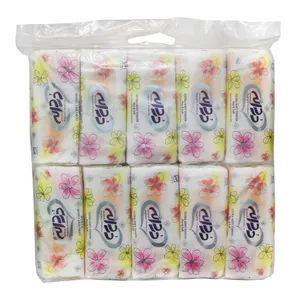 دستمال کاغذی 100 برگ دردانه مدل New Color بسته 10 عددی