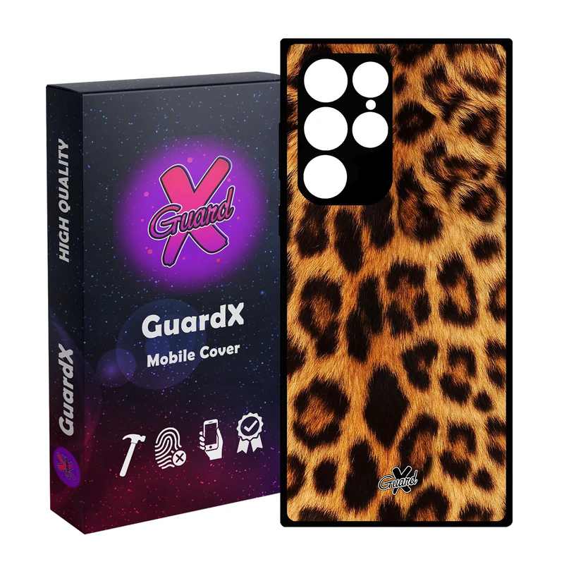 کاور گارد ایکس طرح Leopard مدل Glass10095 مناسب برای گوشی موبایل سامسونگ Galaxy S23 Ultra