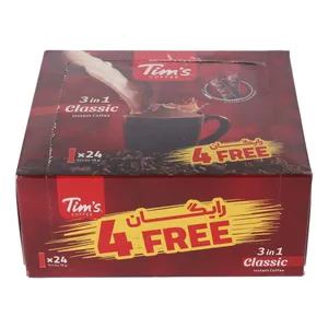 کافی میکس 3 در 1 تیمز - 18 گرم بسته 24 عددی