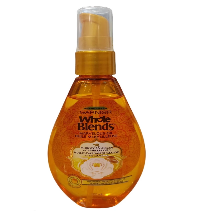 روغن مو گارنیه مدل Whole Blends Marvelous Oil حجم 100 میلی لیتر