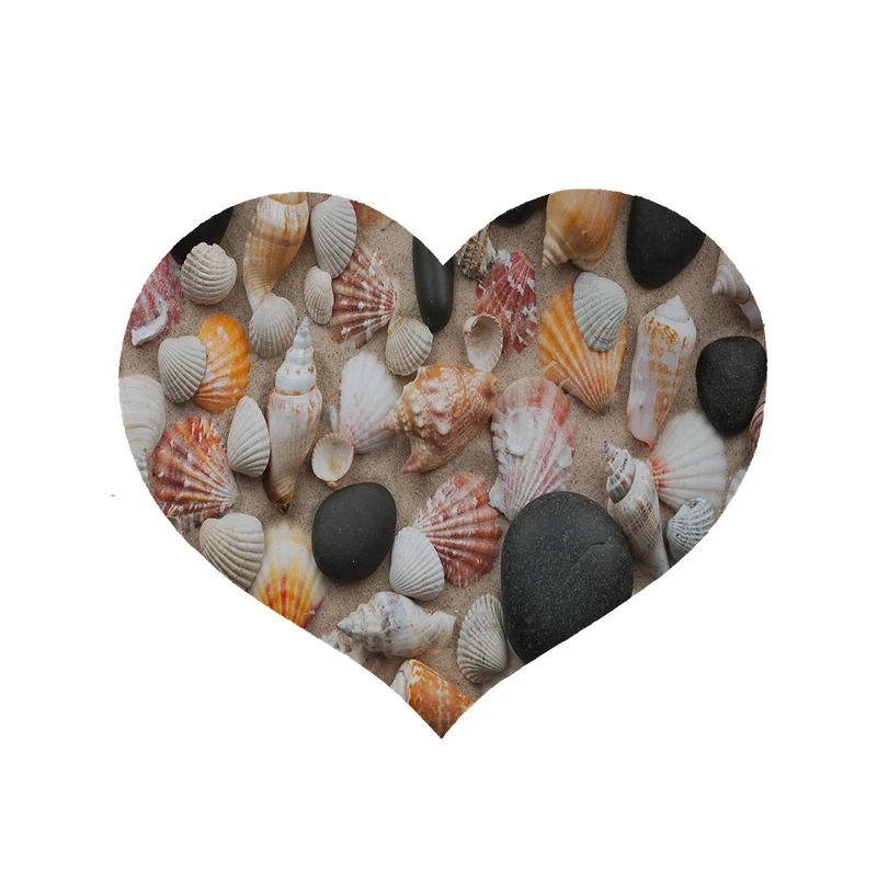  پادری مدل قلب طرح صدف کد 6135 سایز 90x90 سانتی متر 
