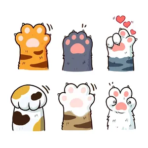 برچسب بدنه موتور سیکلت طرح پنجول مجموعه 6 عددی