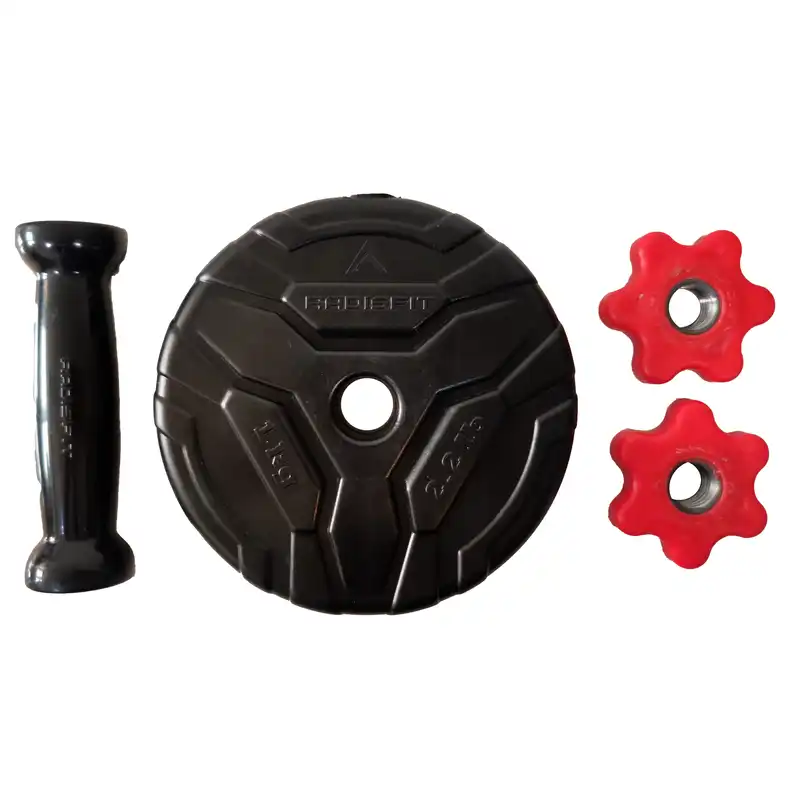 دمبل رادیس فیت مدل DVP-2-1000 وزن 2 کیلوگرم بسته 2 عددی