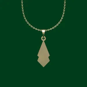 گردنبند طلا 18 عیار زنانه مدوپد مدل هندسی کد FF2-1-1038