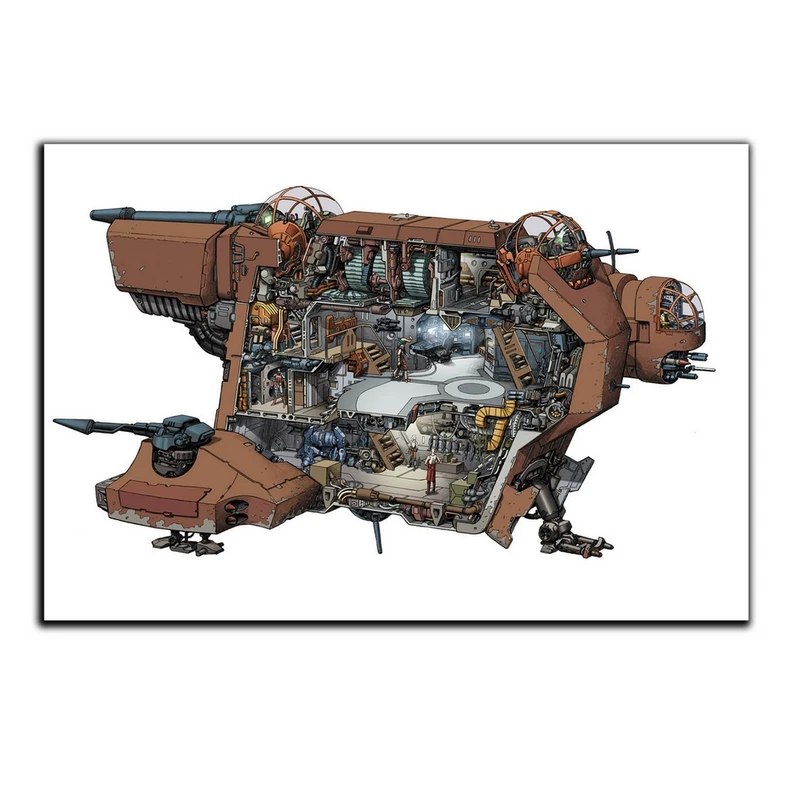 تابلو شاسی بکلیت طرح موتور جت هواپیما مدل SH-S4659