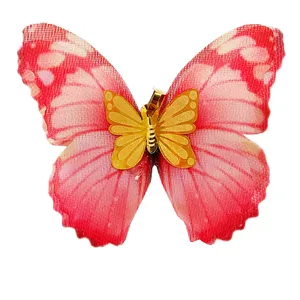آویز گردنبند طلا 18 عیار زنانه مدل پروانه کادویی کد 85-180