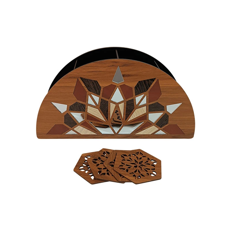 جعبه پذیرایی طرح لاکچری باکس مدل MK001-A-A مجموعه 5 عددی