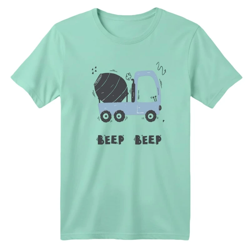 تی شرت آستین کوتاه بچگانه مدل ماشین کد ۱۱