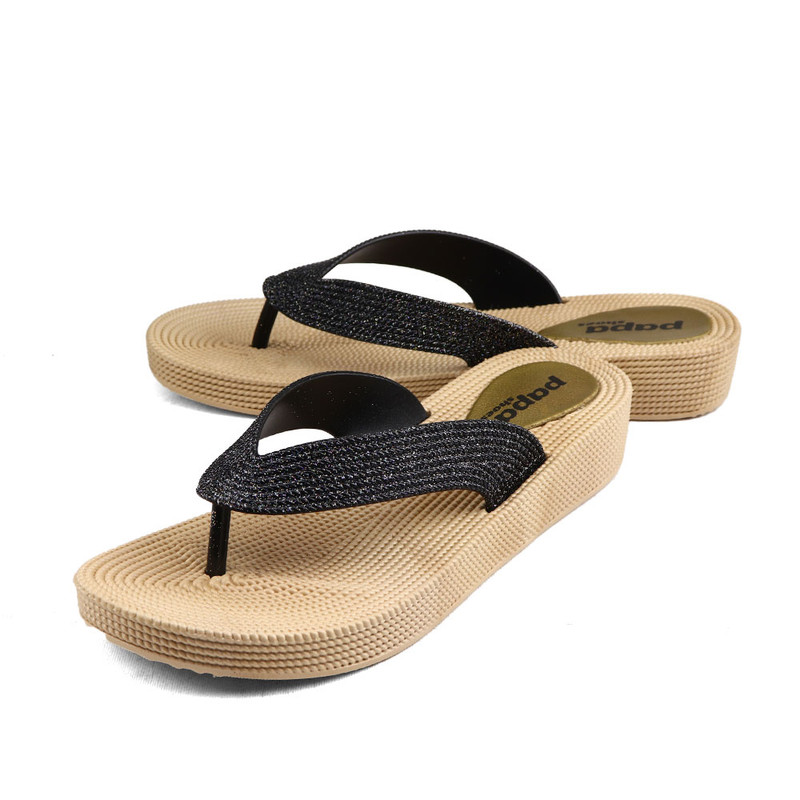 دمپایی لاانگشتی زنانه پاپا مدل ترمه پلاس کد 01