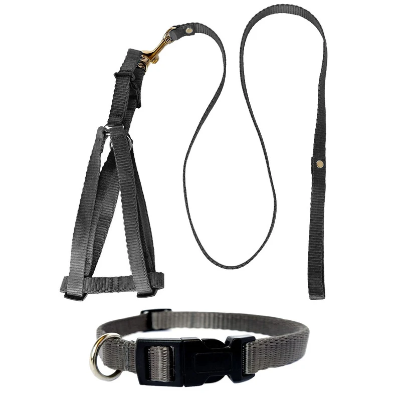 ست قلاده کتفی و گردنی سگ هایپت مدل smplgry