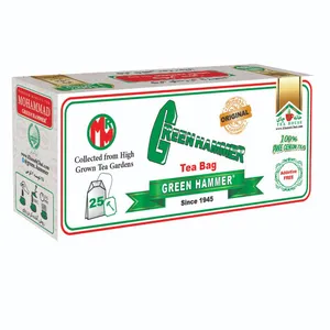 چای کیسه ایی چکش سبز ممتاز سیلان - 50 گرم بسته 25 عددی