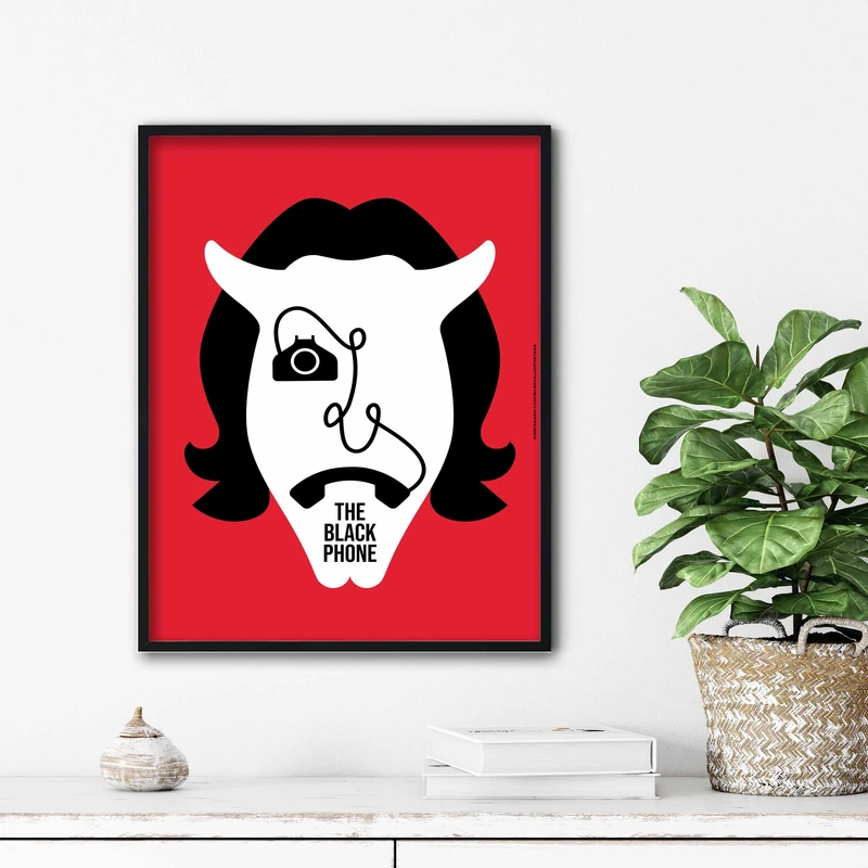 تابلو آتریسا طرح پوستر فیلم black phone مدل ATm394
