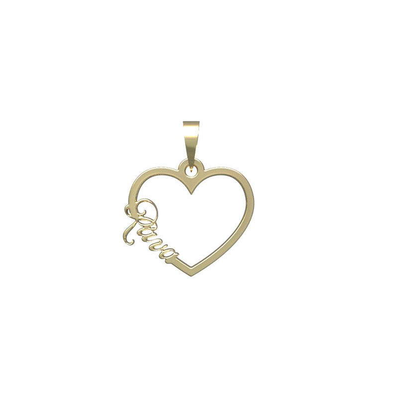 آویز گردنبند طلا 18 عیار زنانه مدوپد مدل اسم روا rava کد PB1-10404