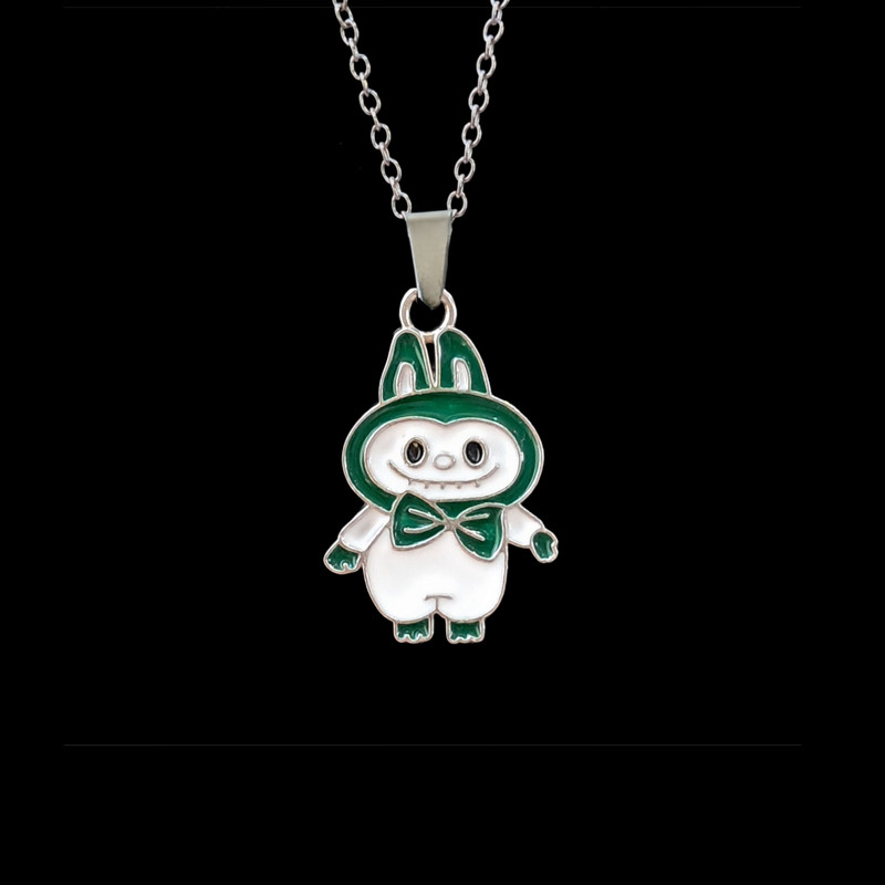 گردنبند دخترانه مدل عروسک لبوبو کیوت کد 1