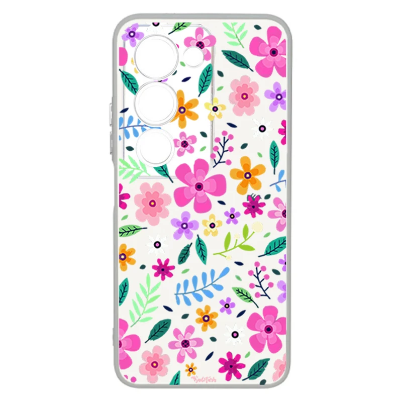 کاور طرح گل مناسب برای گوشی موبایل شیائومی Redmi 15 4G