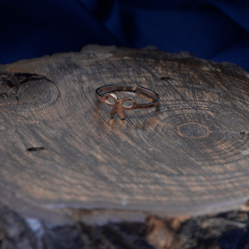 بند انگشتی زنانه طرح پاپیون کد RKH_259