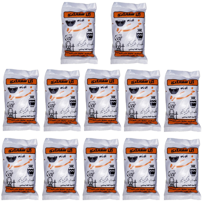 گل سفالگری مدل راحیل بسته 12 عددی