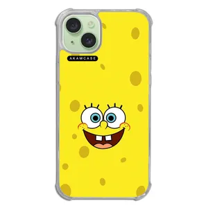 AKAM AMC-WTA15PLUS-SPONGE BOB4 Cover For Apple iPhone 15 Plus