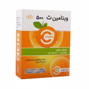 قرص جویدنی ویتامین ث 500 میلی گرمی ایران دارو بسته 30 عددی