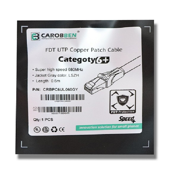 پچ کورد cat 6 plusکروبن مدل CRBPC6ULxGY