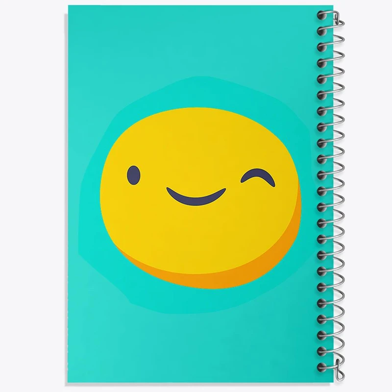 دفتر مشق 50 برگ خندالو مدل ایموجی Emoji کد 3007