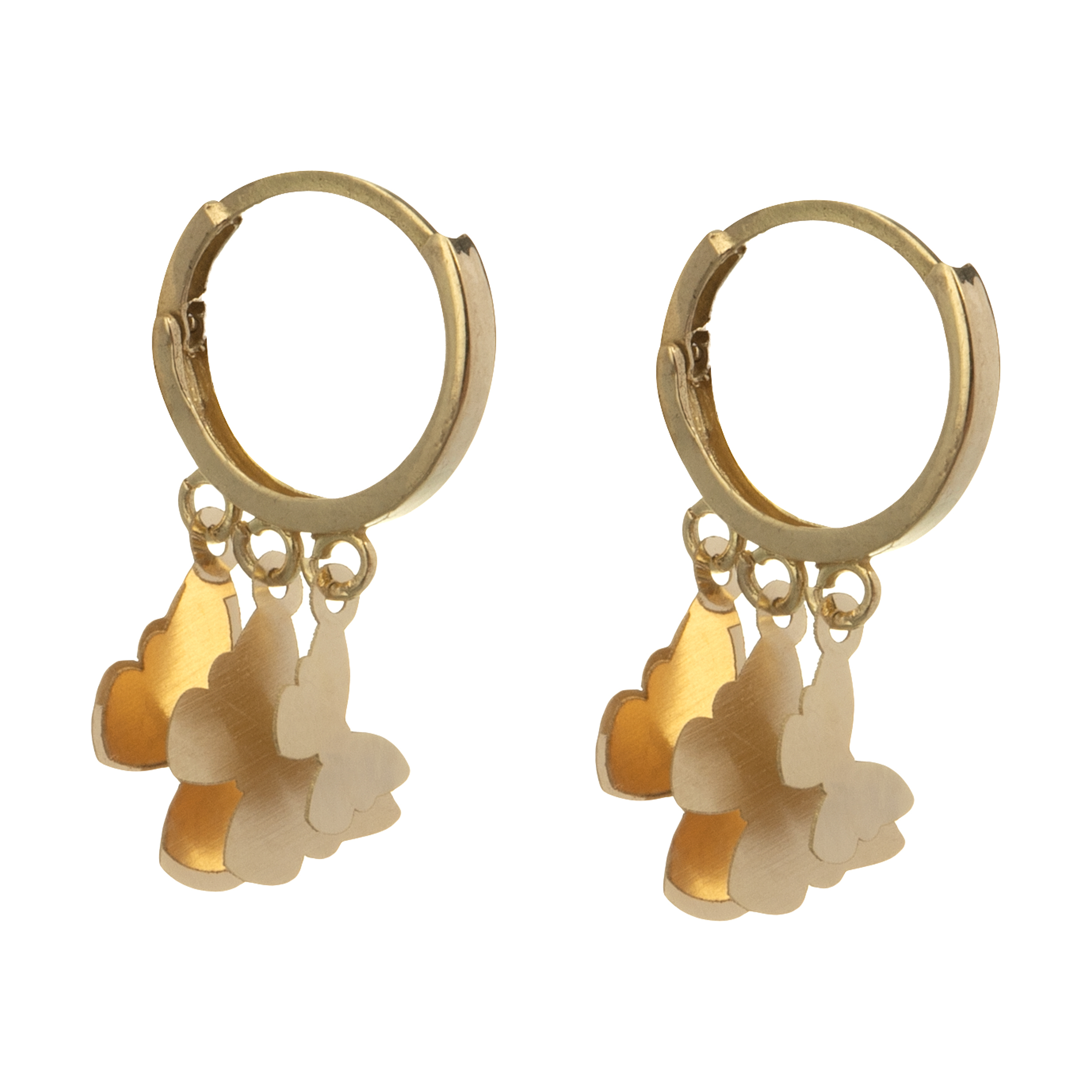 گوشواره طلا 18 عیار زنانه گالری یارطلا کد AG27-4