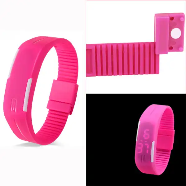 ساعت مچی دیجیتال زنانه مدل دستبندی کد SORAT1 بسته 2 عددی