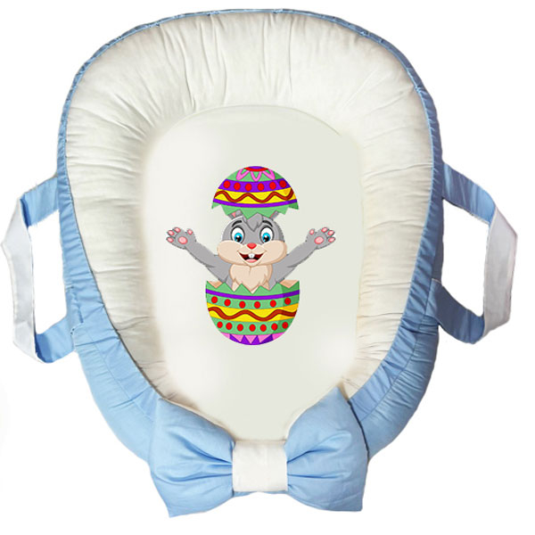 سرویس خواب سه تکه نوزاد ناریکو مدل گارد محافظ دار طرح خرگوش کد 0428