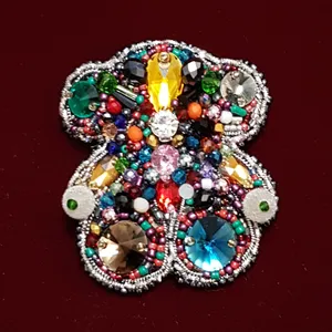 سنجاق سینه زنانه طرح خرسی کد GOL092