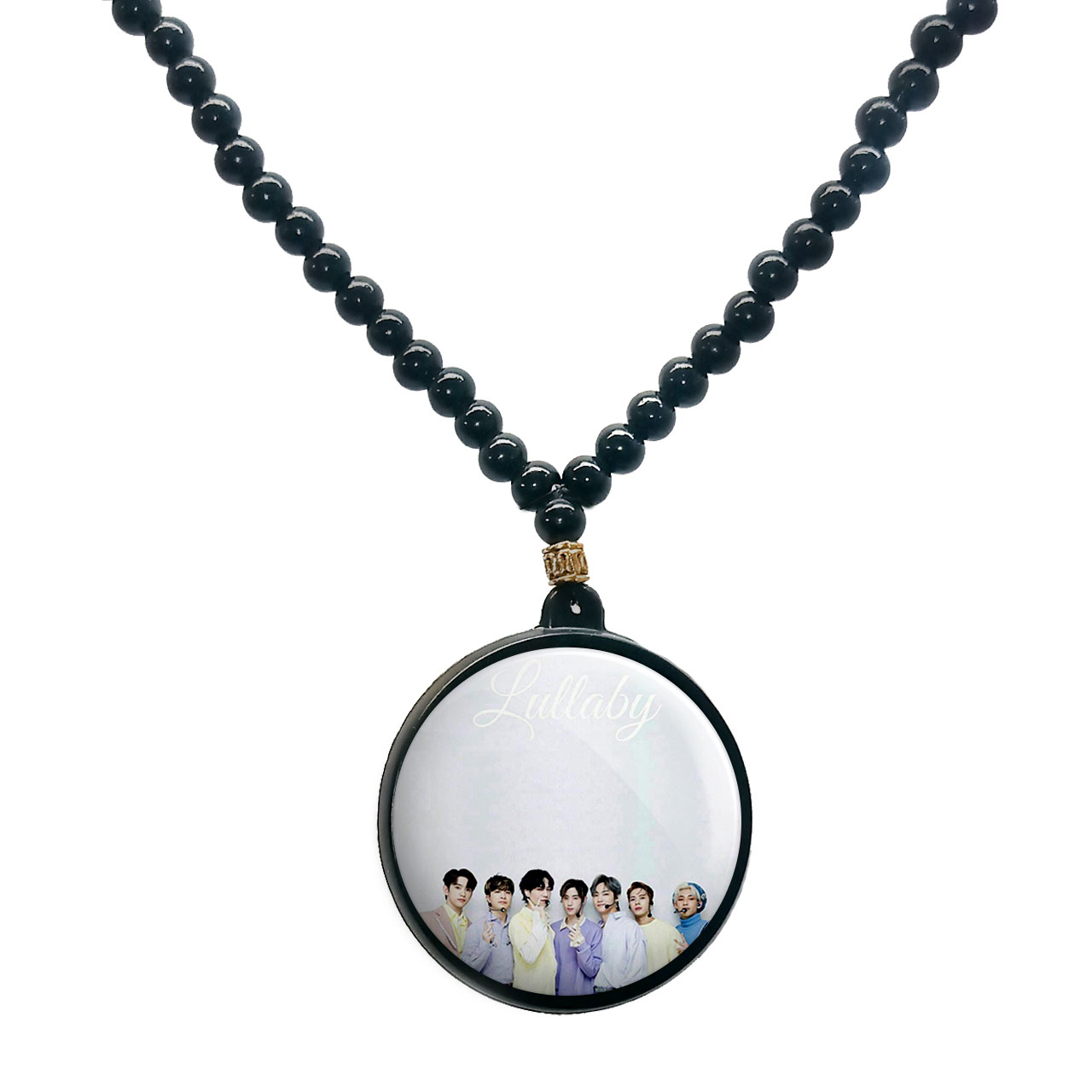 گردنبند پرمانه طرح GOT7 کد pmd.19046 مدل دو طرفه