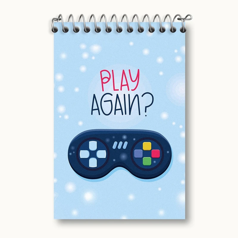 دفتر یادداشت 50 برگ خندالو مدل گیمر (Gamer) کد F1448