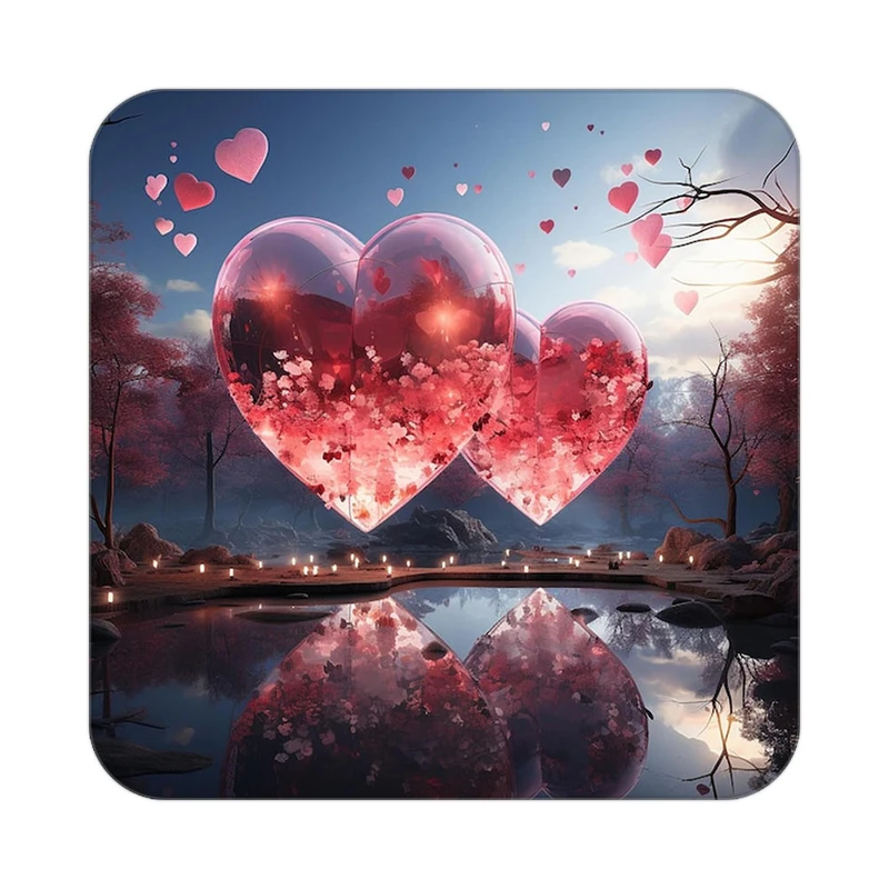 زیر لیوانی کاکتی مدل عاشقانه کد mp12565