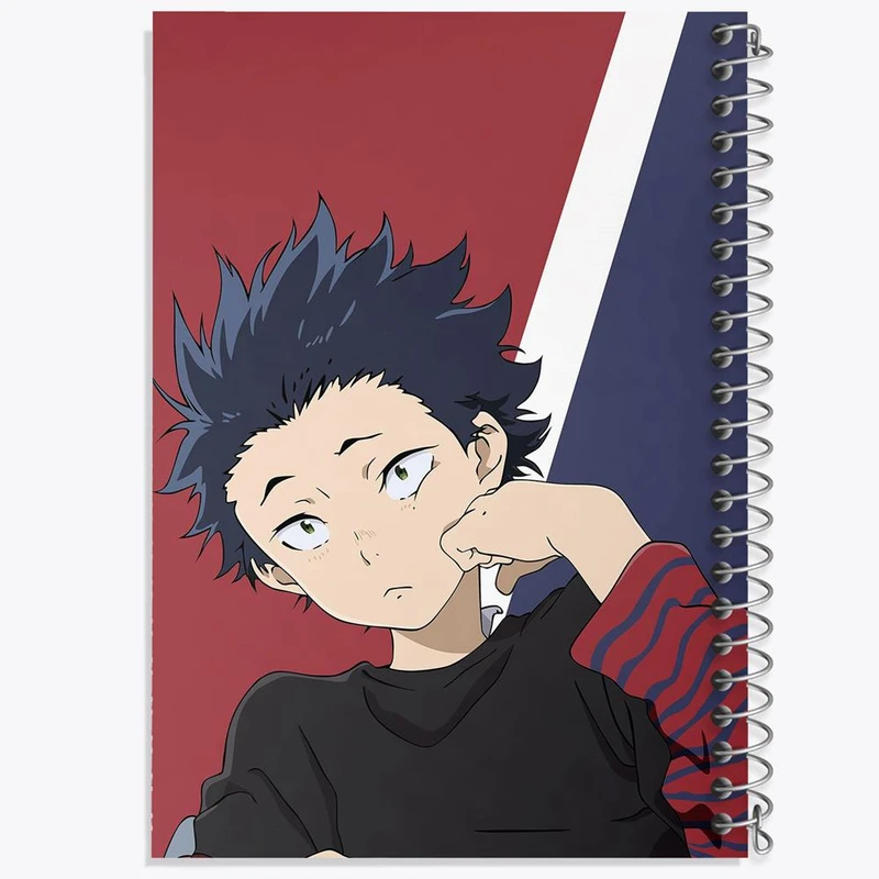 دفتر مشق 50 برگ خندالو مدل شویا ایشیدا انیمه سایلنت ویس A Silent Voice کد 15792