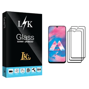 LKG LK Glass Screen Protector For Samsung Galaxy M30 Pack Of 3