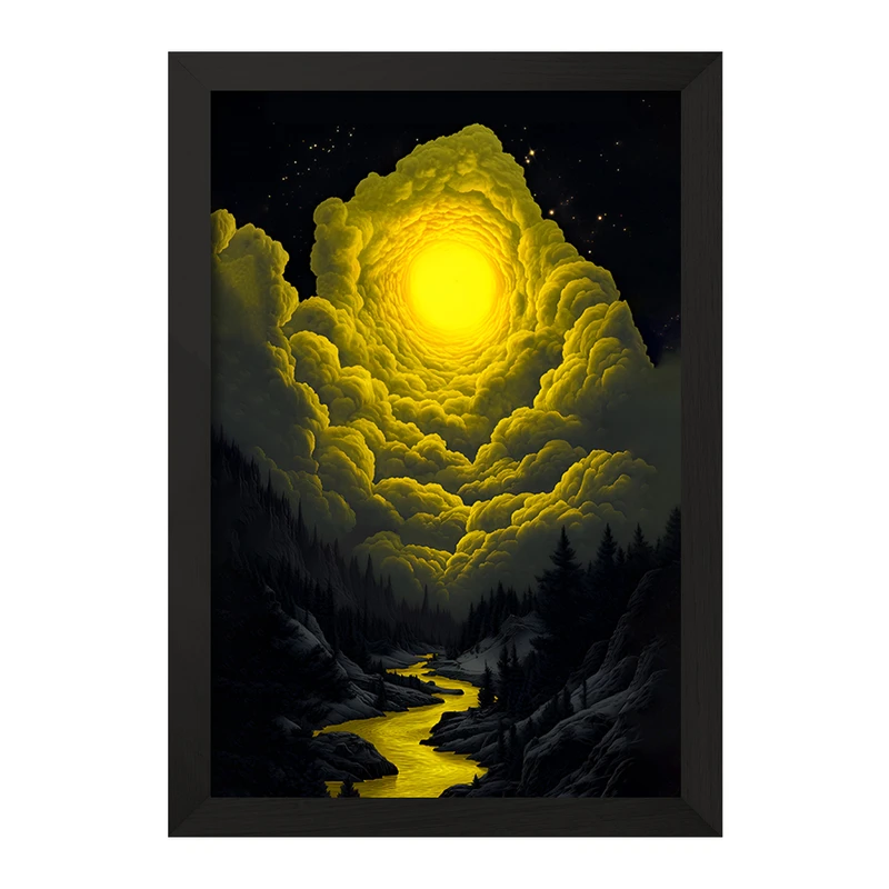 تابلو خندالو مدل ماه(Moon) کد F11611