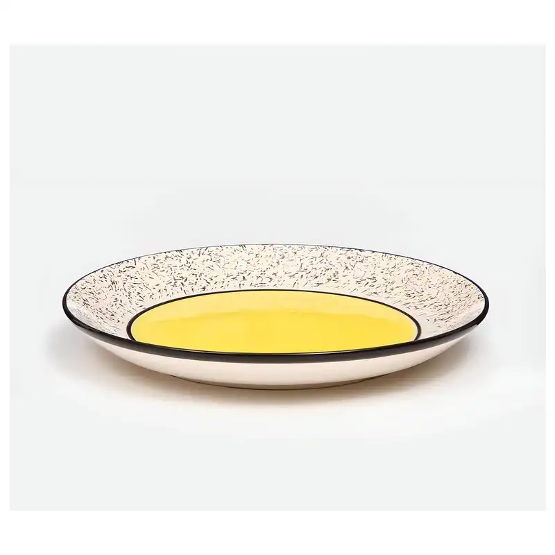 بشقاب سرامیکی مدل مرمری بسته 6 عددی