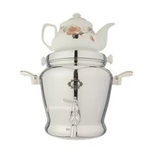 Alinassab Arghavan Cooking Samovar 5 Liter With a gift Teapot