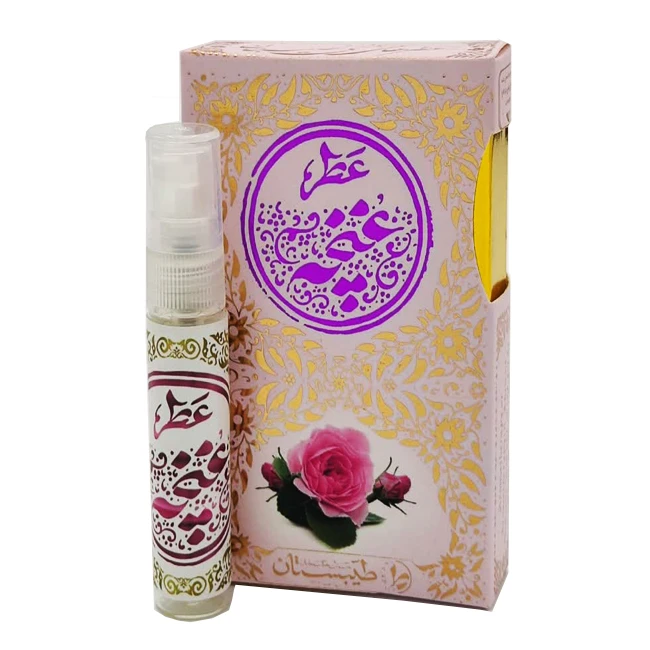 عطر جیبی طیبستان مدل غنچه محمدی با رایحه خنک حجم 5 میلی‌لیتر