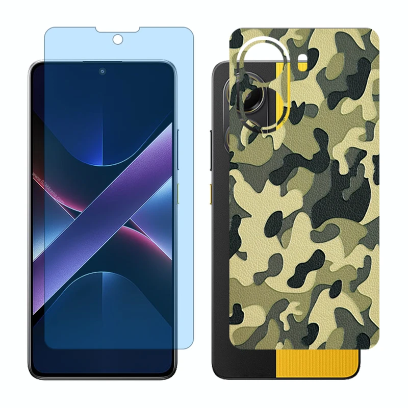 محافظ صفحه نمایش مات آنتی بلو گلس مدل Together مناسب برای گوشی موبایل شیائومی Poco X7 Pro به همراه برچسب پوششی پشت گوشی