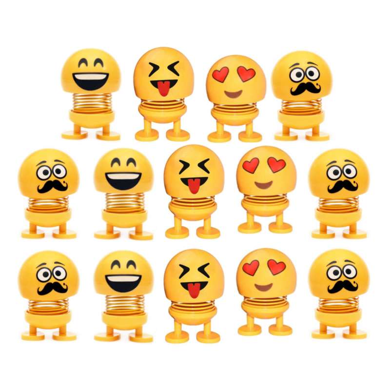 عروسک فنری طرح ایموجی مدل RABI کد 602  مجموعه 14 عددی