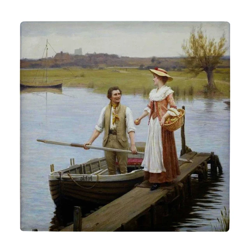 زیر لیوانی  طرح نقاشی عشاق کد    6227417_5759