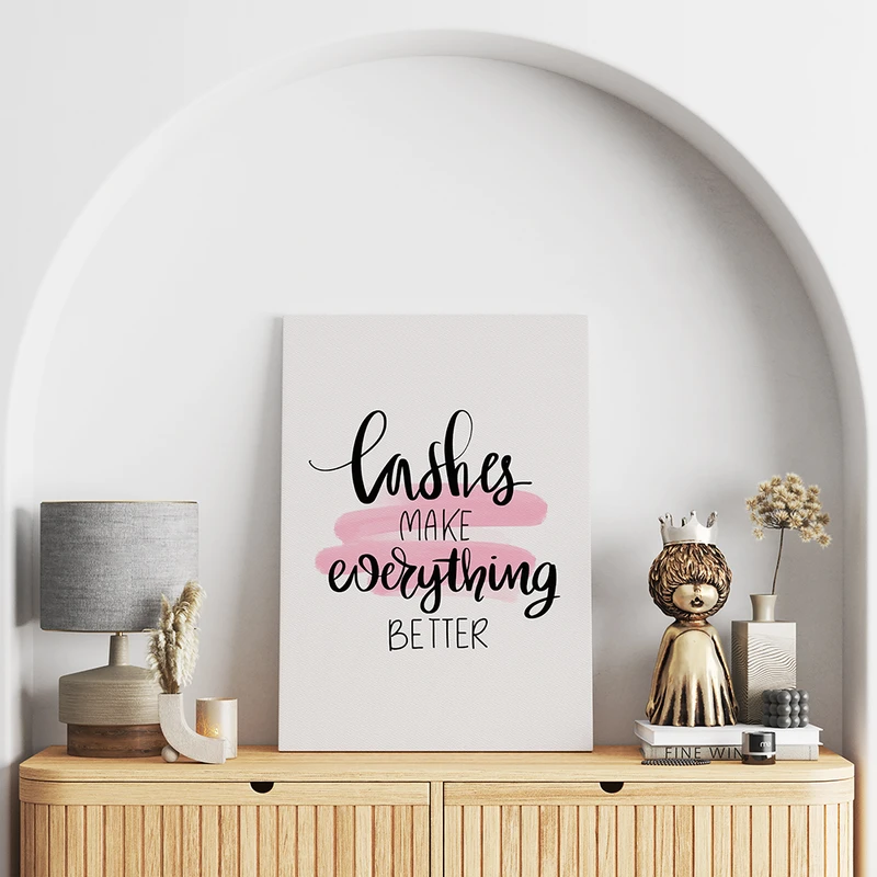 تابلو شاسی مدل مژه ها همه چیز را بهتر میکند کد T320803